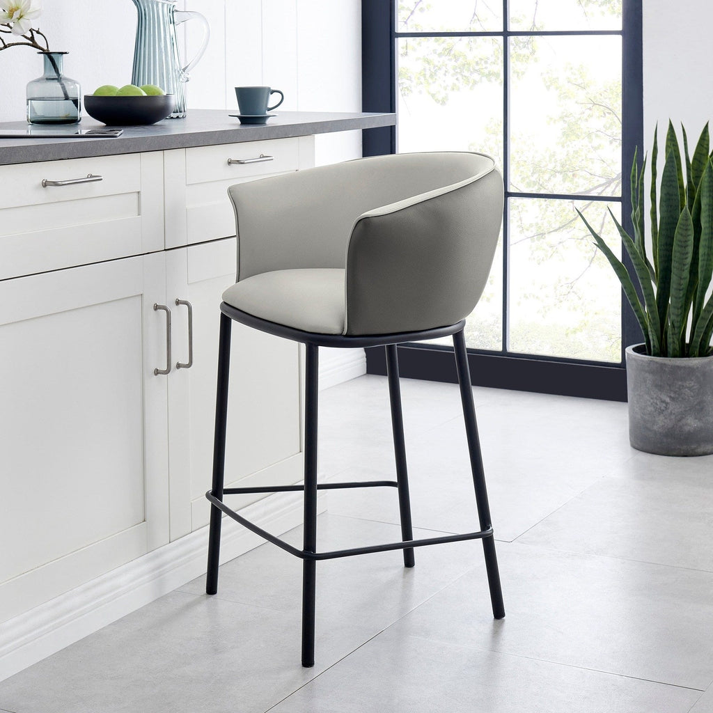 New Pacific Direct Seymor PU Counter Stool w/ Arms -  1240010-5059
