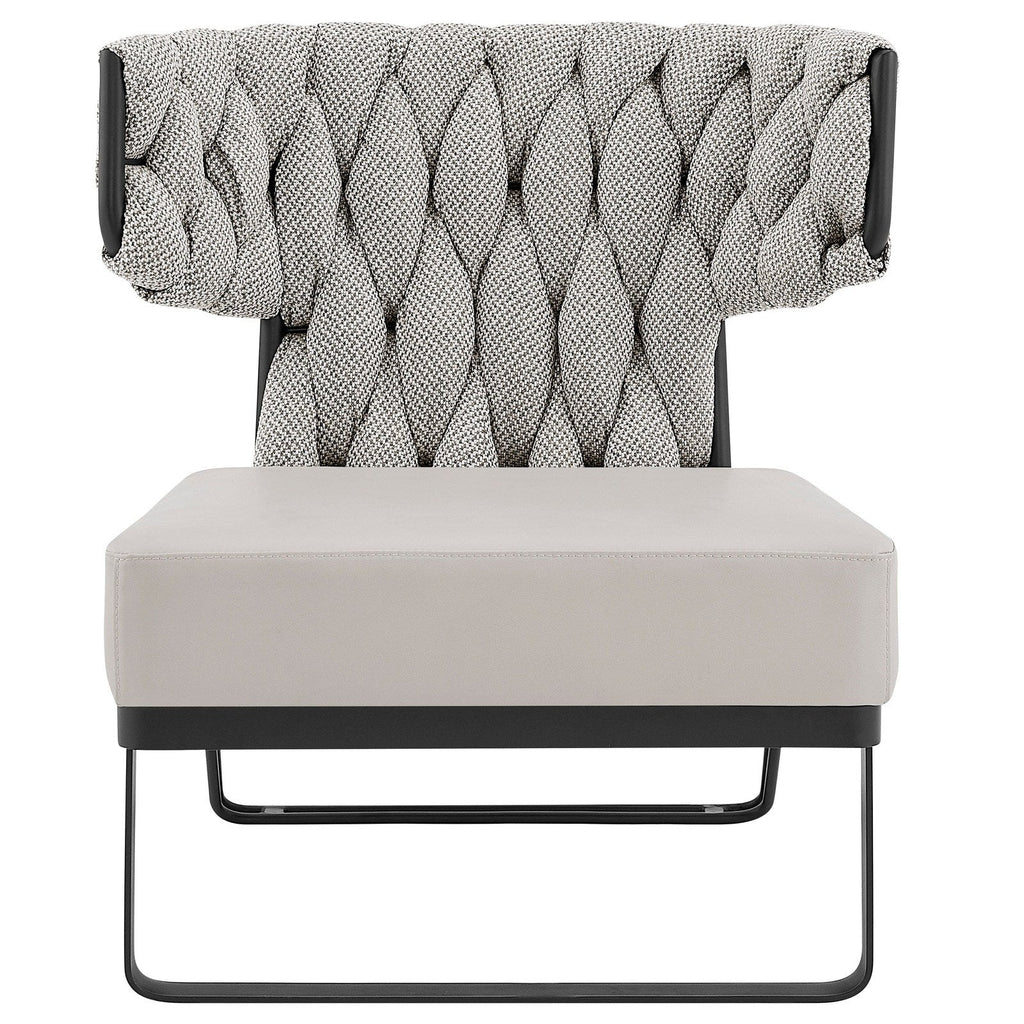 New Pacific Direct Leander Fabric/PU Accent Chair -  1240011-5006