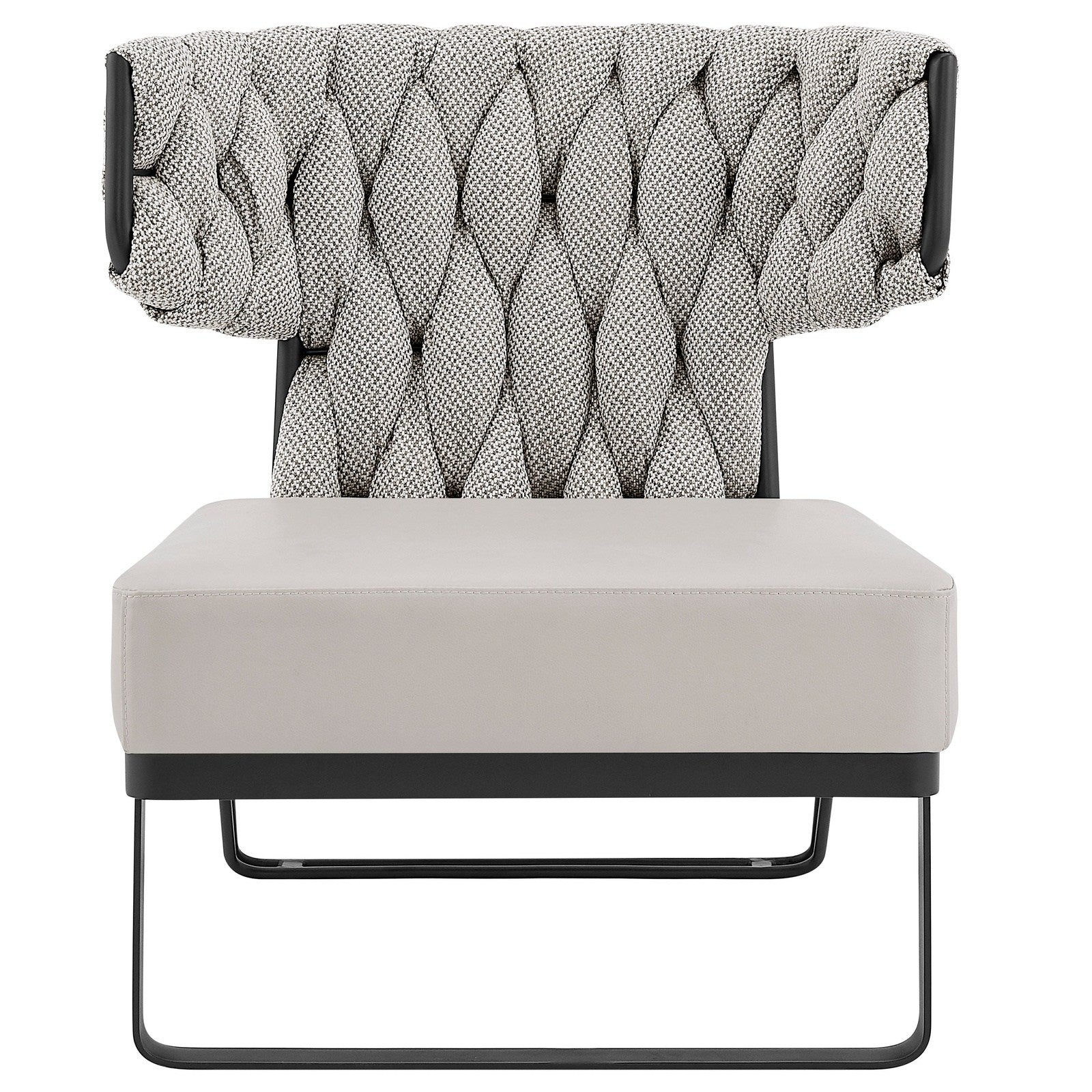 New Pacific Direct Leander Fabric/PU Accent Chair -  1240011-5006