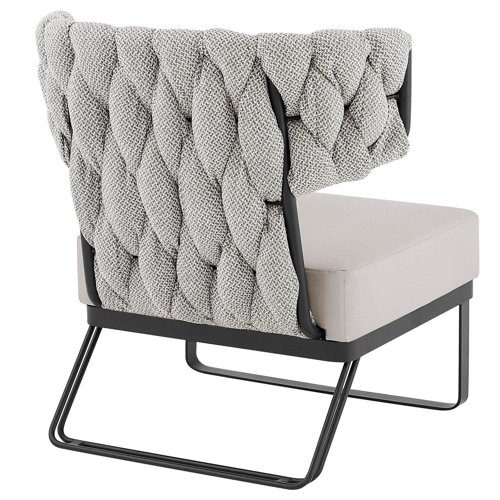 New Pacific Direct Leander Fabric/PU Accent Chair -  1240011-5006