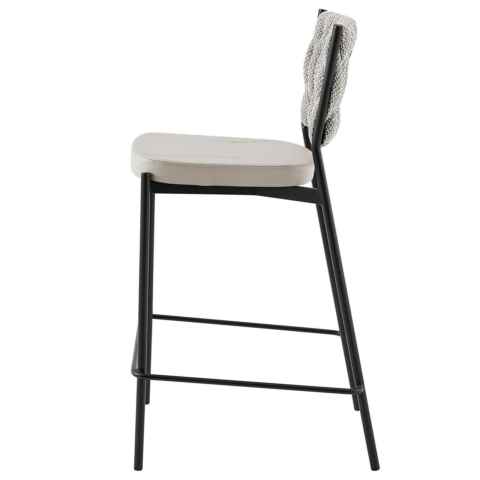 New Pacific Direct Leander Fabric/ PU Counter Stool, (Set of 4)  - 1240015-5006