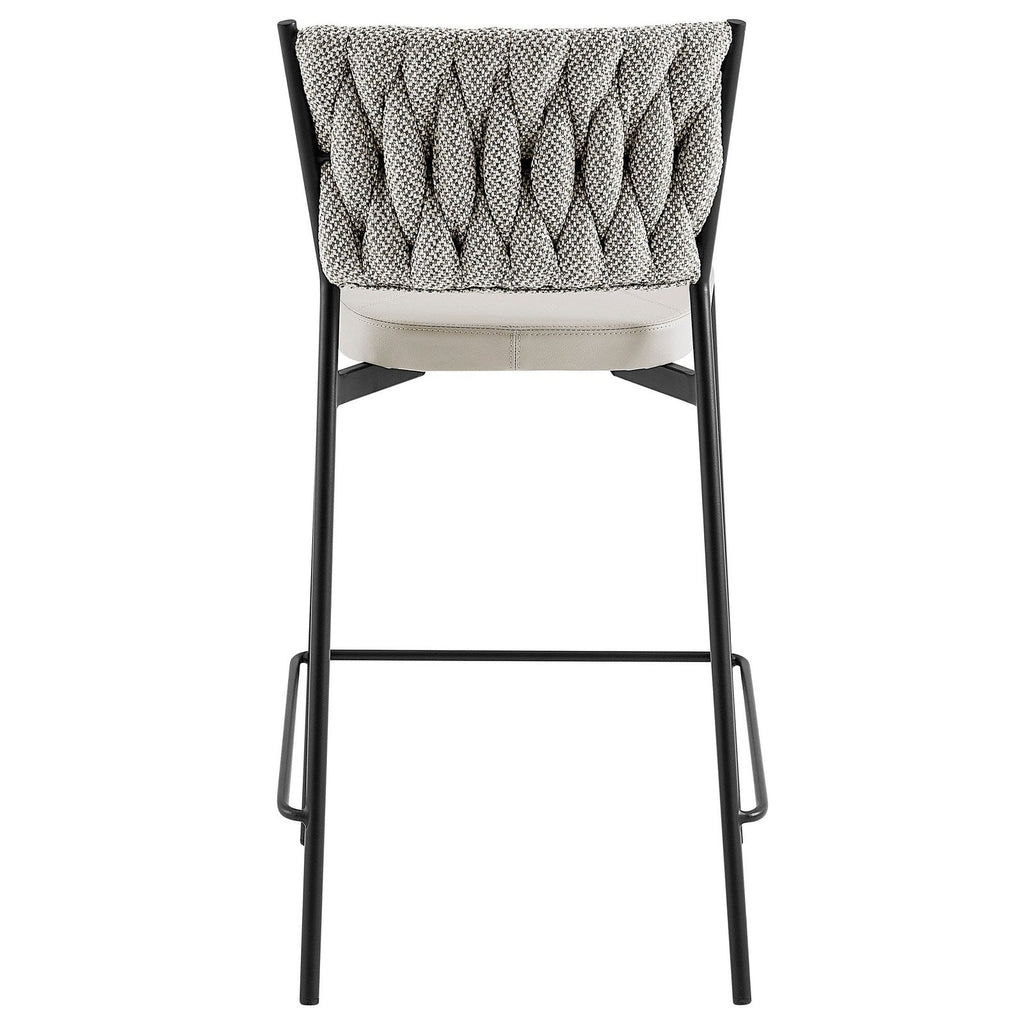 New Pacific Direct Leander Fabric/ PU Counter Stool, (Set of 4)  - 1240015-5006