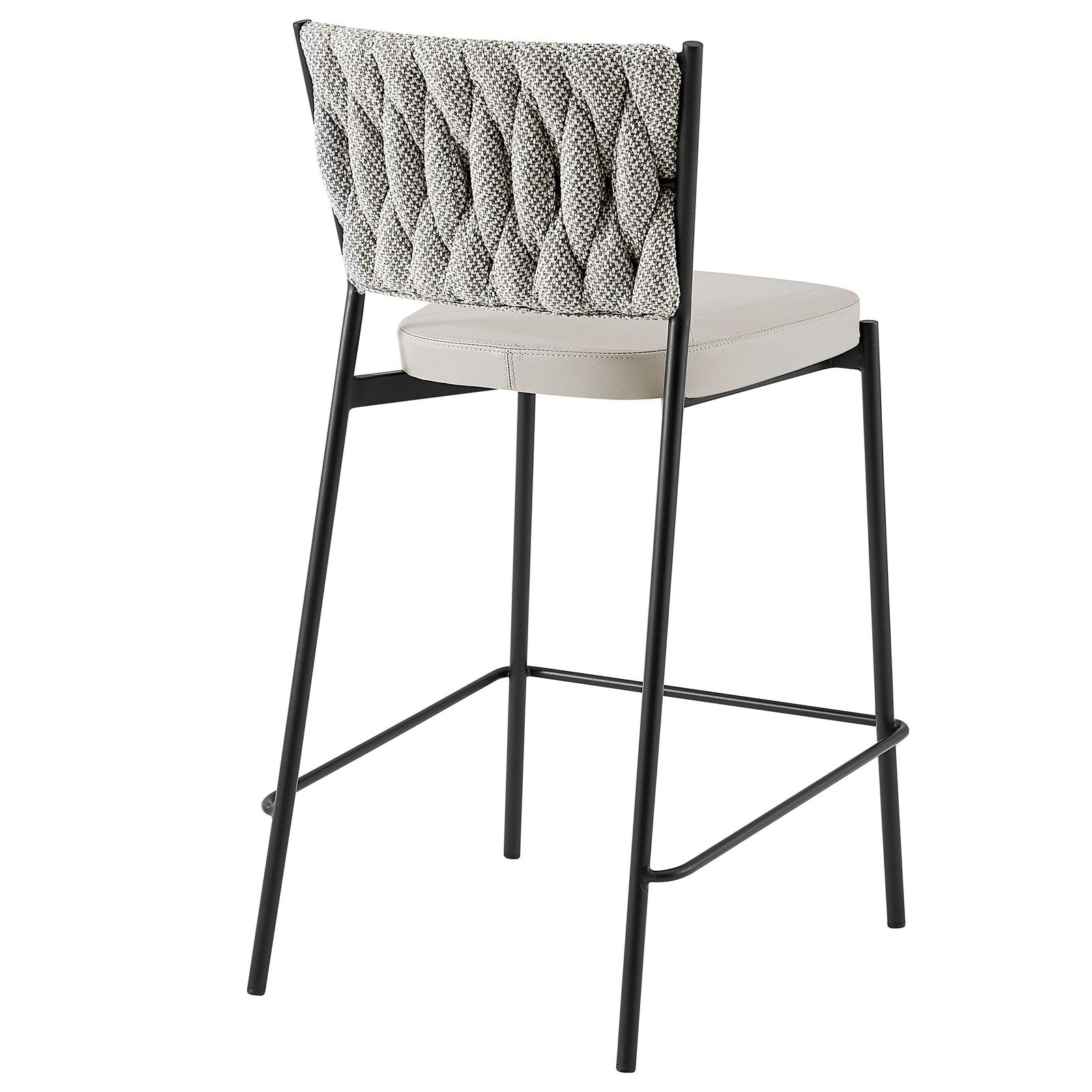 New Pacific Direct Leander Fabric/ PU Counter Stool, (Set of 4)  - 1240015-5006