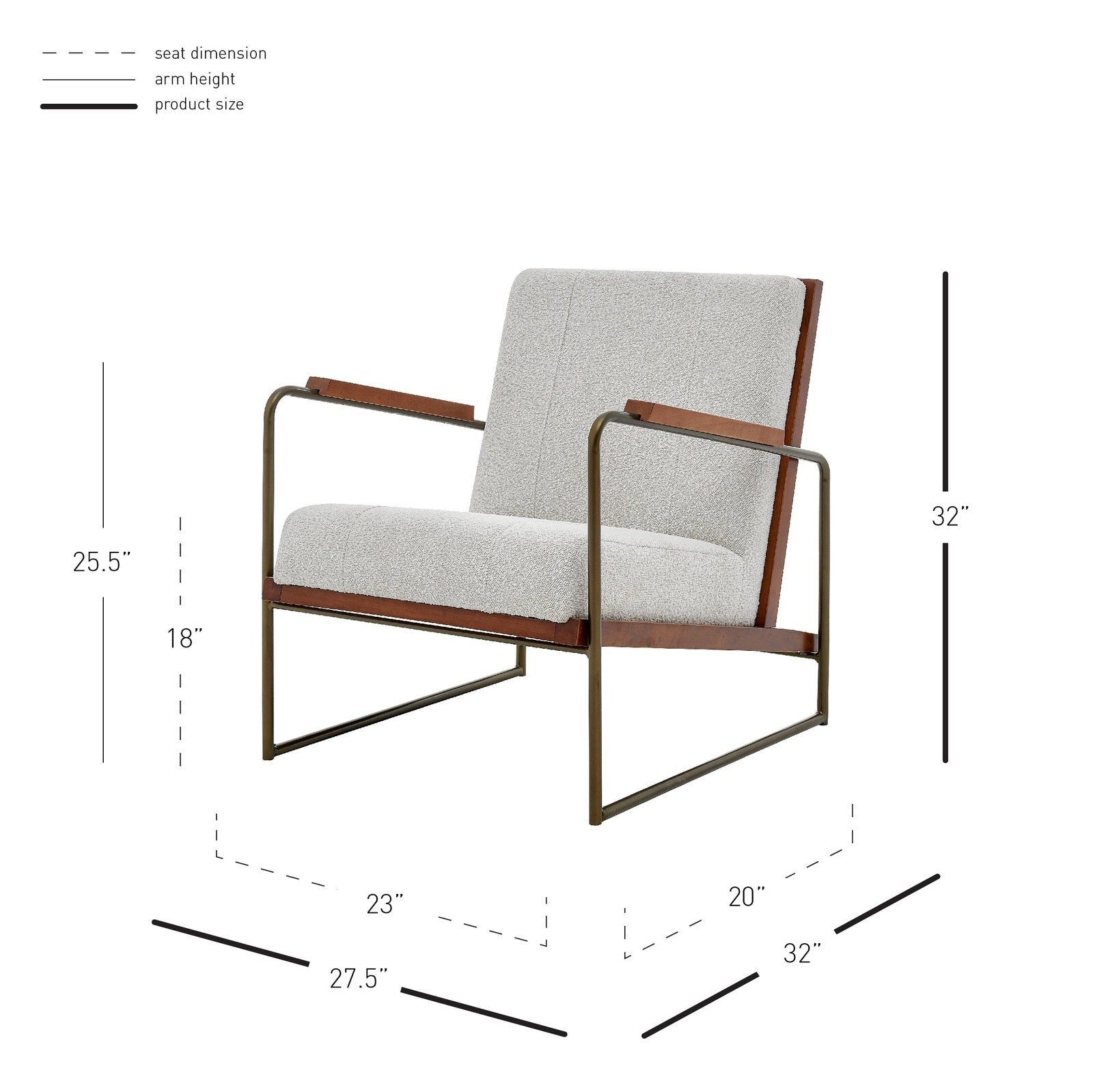 New Pacific Direct Damian Fabric Accent Arm Chair -  1250023-563