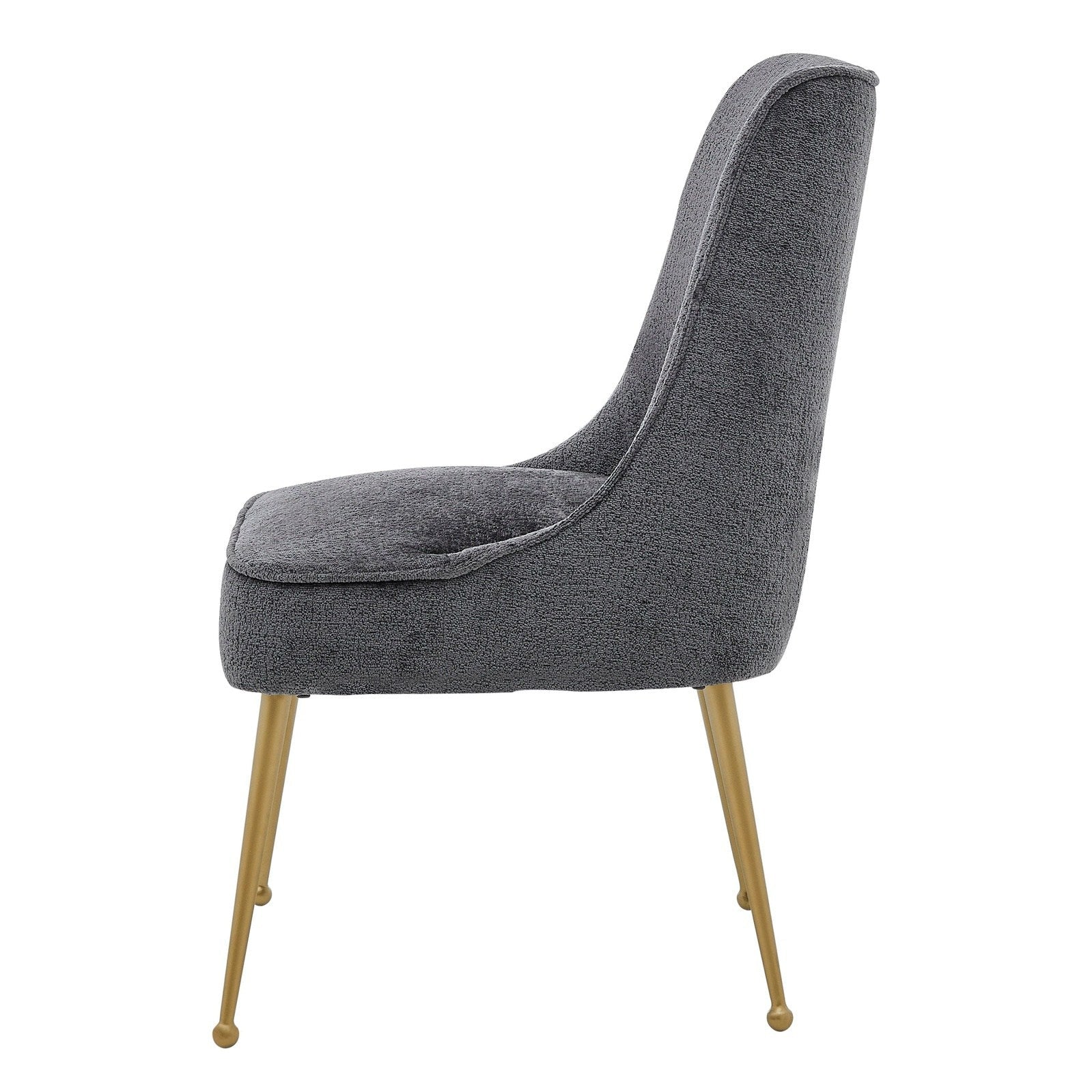 New Pacific Direct Cedric KD Fabric Dining Side Chair Gold Legs, (Set of 2)  - 1250024-568