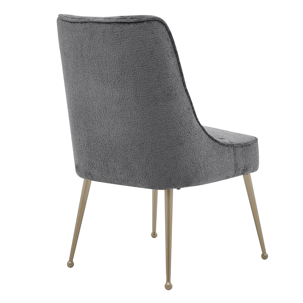 New Pacific Direct Cedric KD Fabric Dining Side Chair Gold Legs, (Set of 2)  - 1250024-568