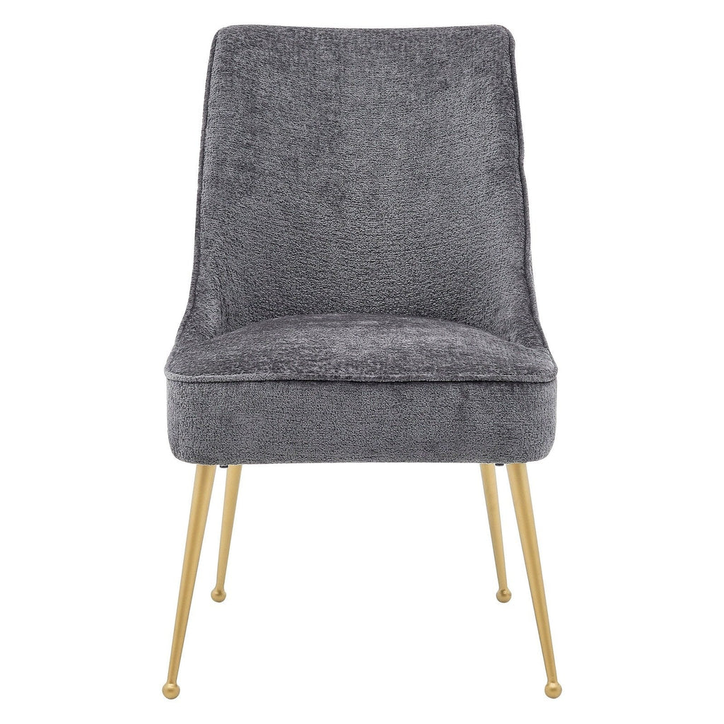 New Pacific Direct Cedric KD Fabric Dining Side Chair Gold Legs, (Set of 2)  - 1250024-568