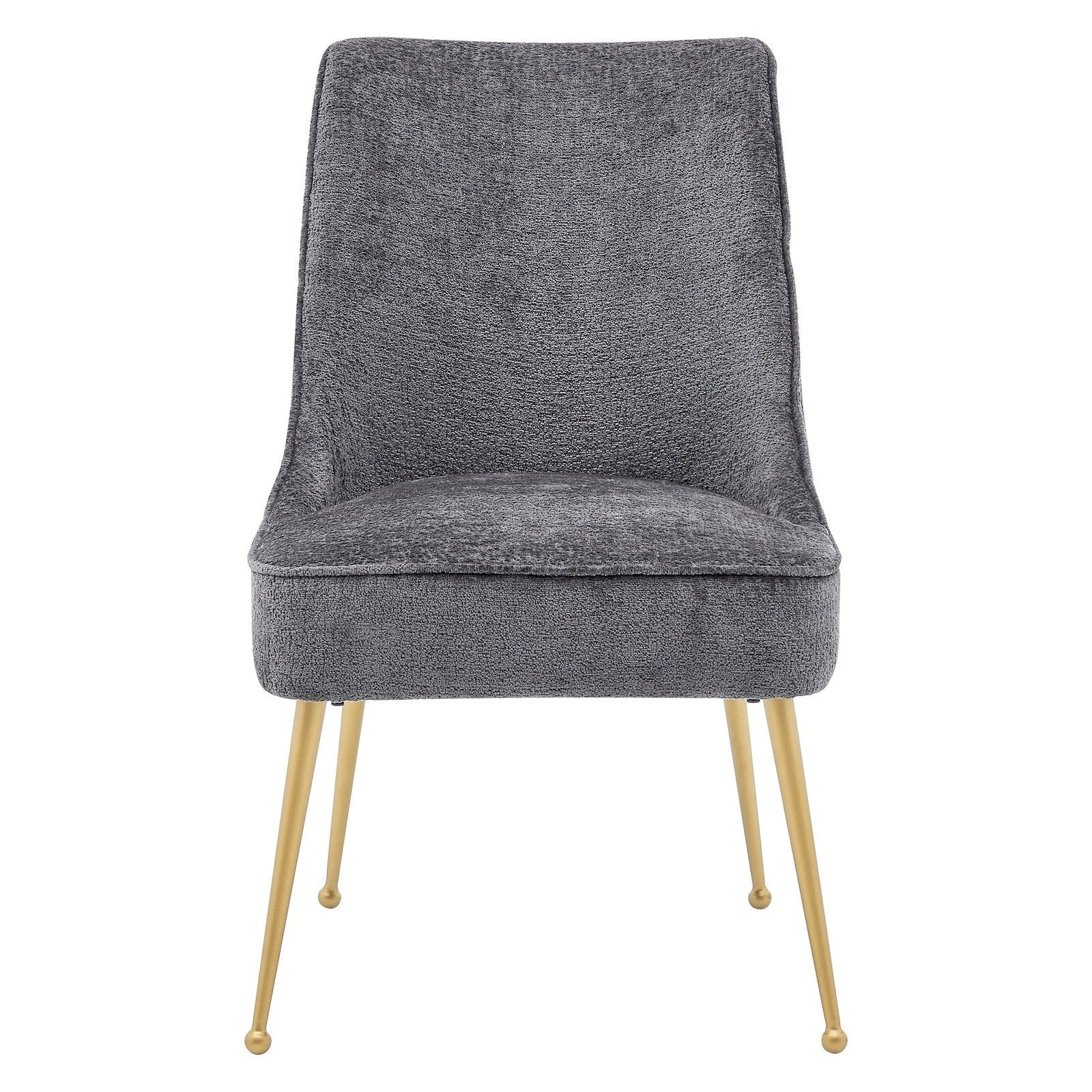 New Pacific Direct Cedric KD Fabric Dining Side Chair Gold Legs, (Set of 2)  - 1250024-568