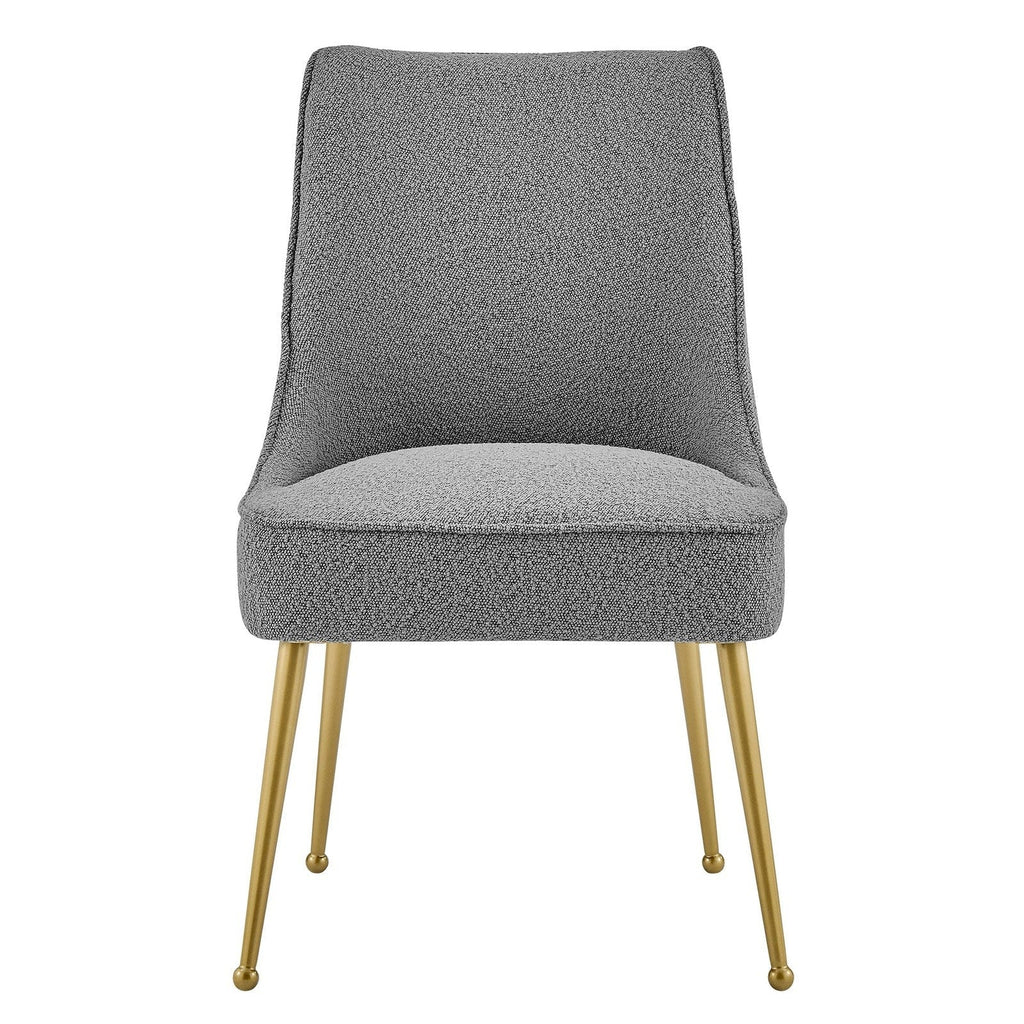 New Pacific Direct Cedric Fabric Dining Side Chair Gold Legs, (Set of 2)  - 1250026-564
