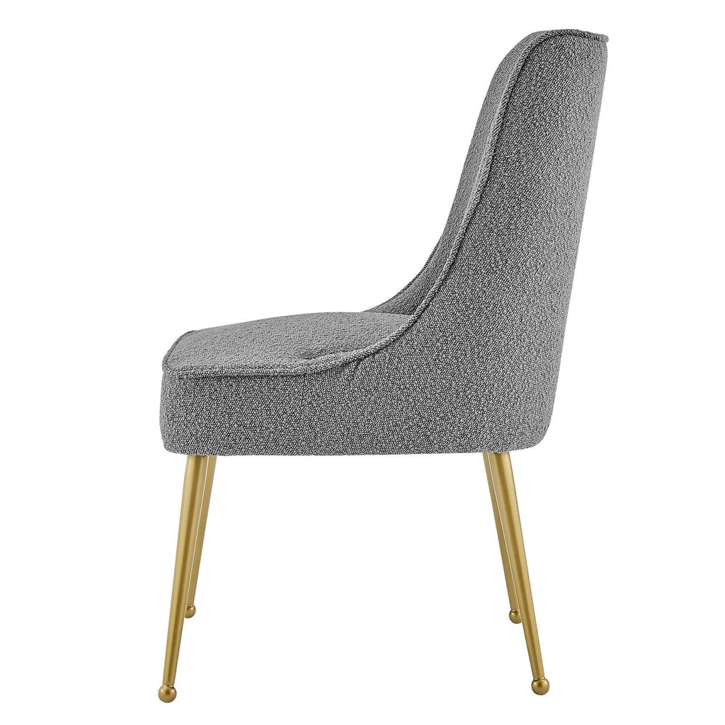 New Pacific Direct Cedric Fabric Dining Side Chair Gold Legs, (Set of 2)  - 1250026-564