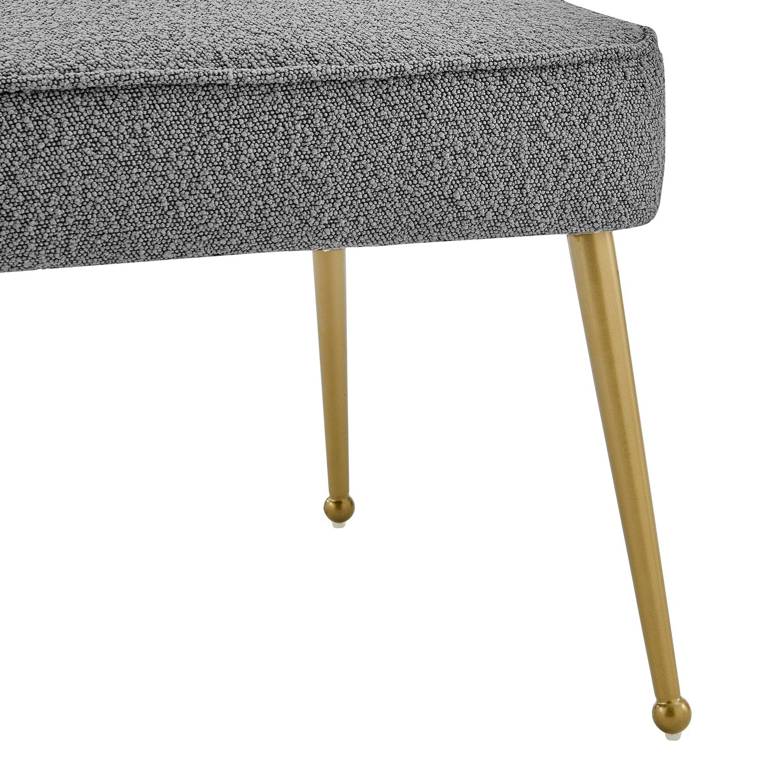 New Pacific Direct Cedric Fabric Dining Side Chair Gold Legs, (Set of 2)  - 1250026-564