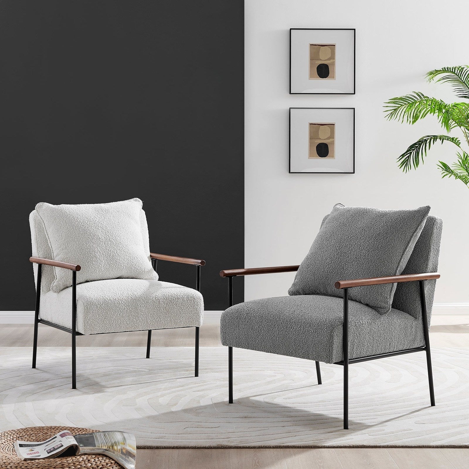 New Pacific Direct Quinton Fabric Accent Arm Chair  - 1250027-564