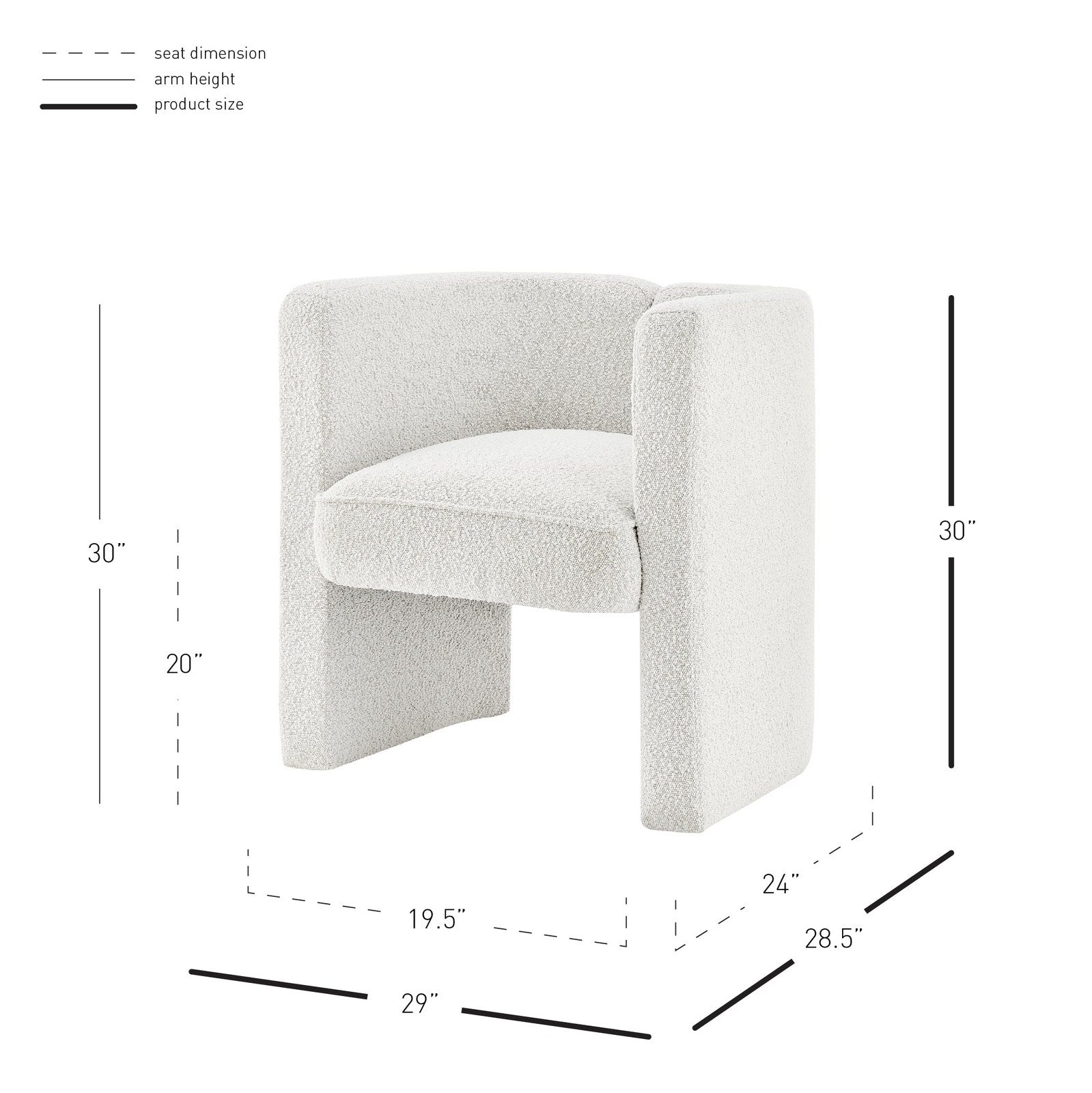 New Pacific Direct Ariela Fabric Accent Arm Chair  - 1250032-563