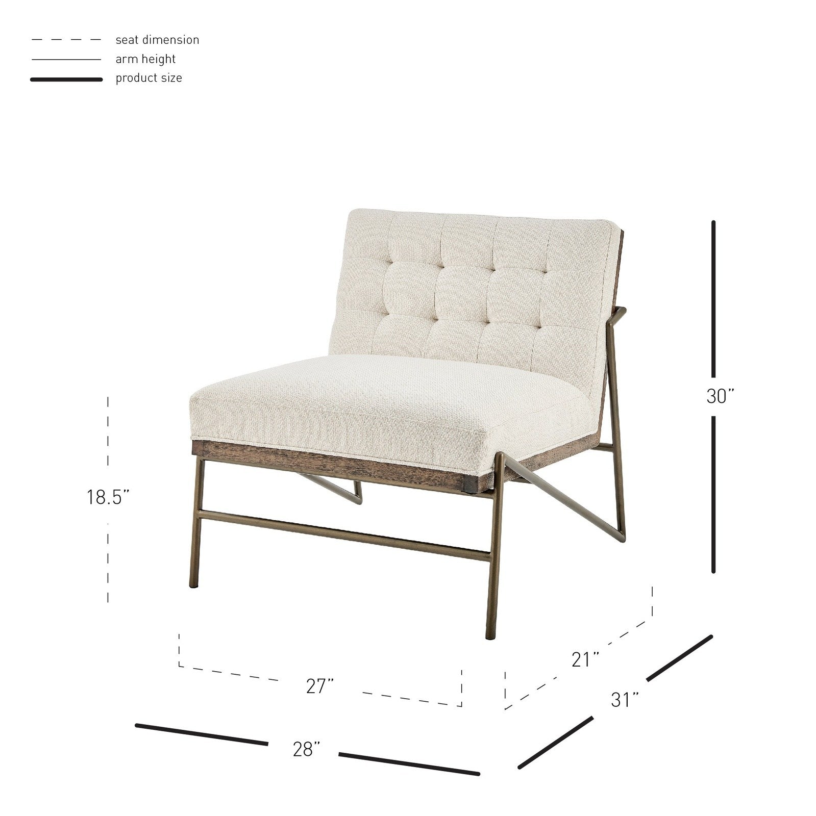 New Pacific Direct Marlow Fabric Accent Chair  - 1250033-276