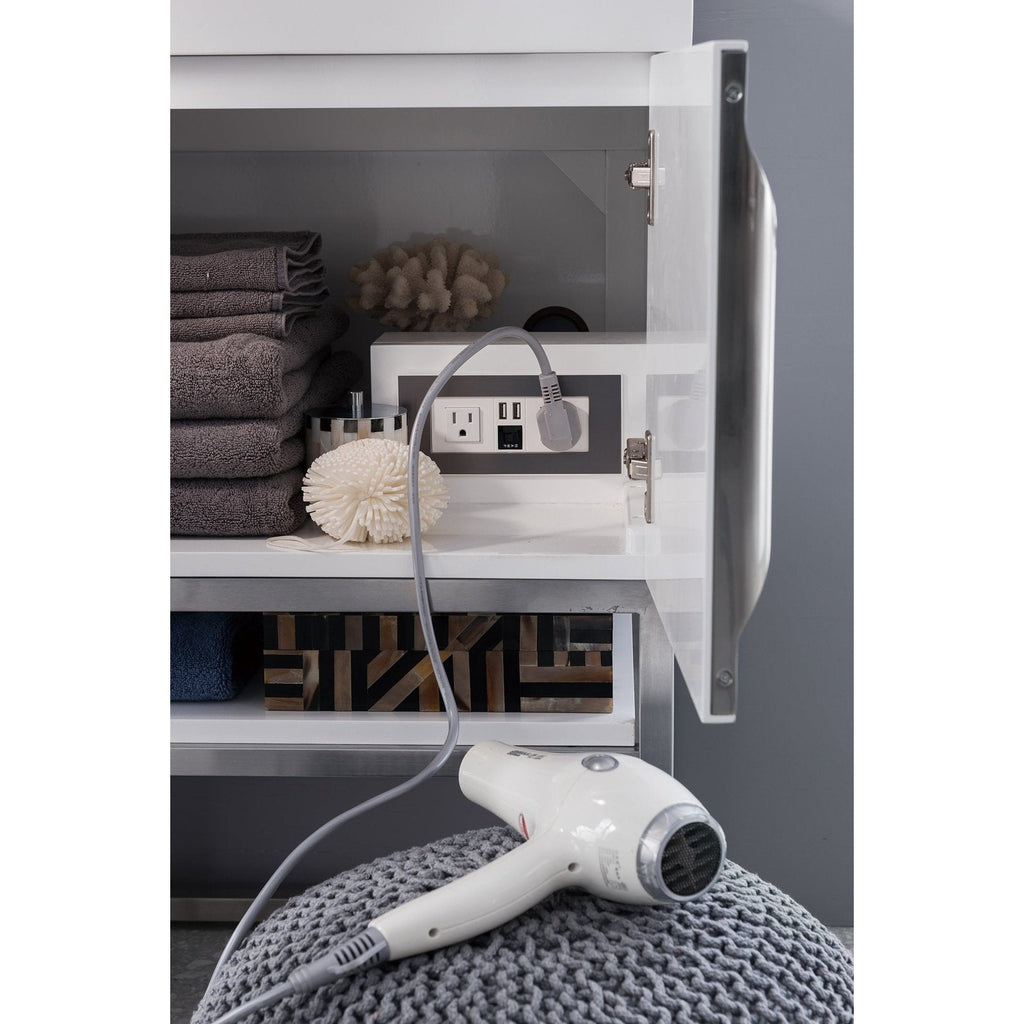 James Martin Vanities Columbia 72" Double Vanity - 388-V72D-AGR-MB-DGG