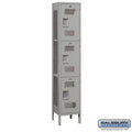 Salsbury 15" Wide Triple Tier Vented Metal Locker - 1 Wide - 83165BL-A