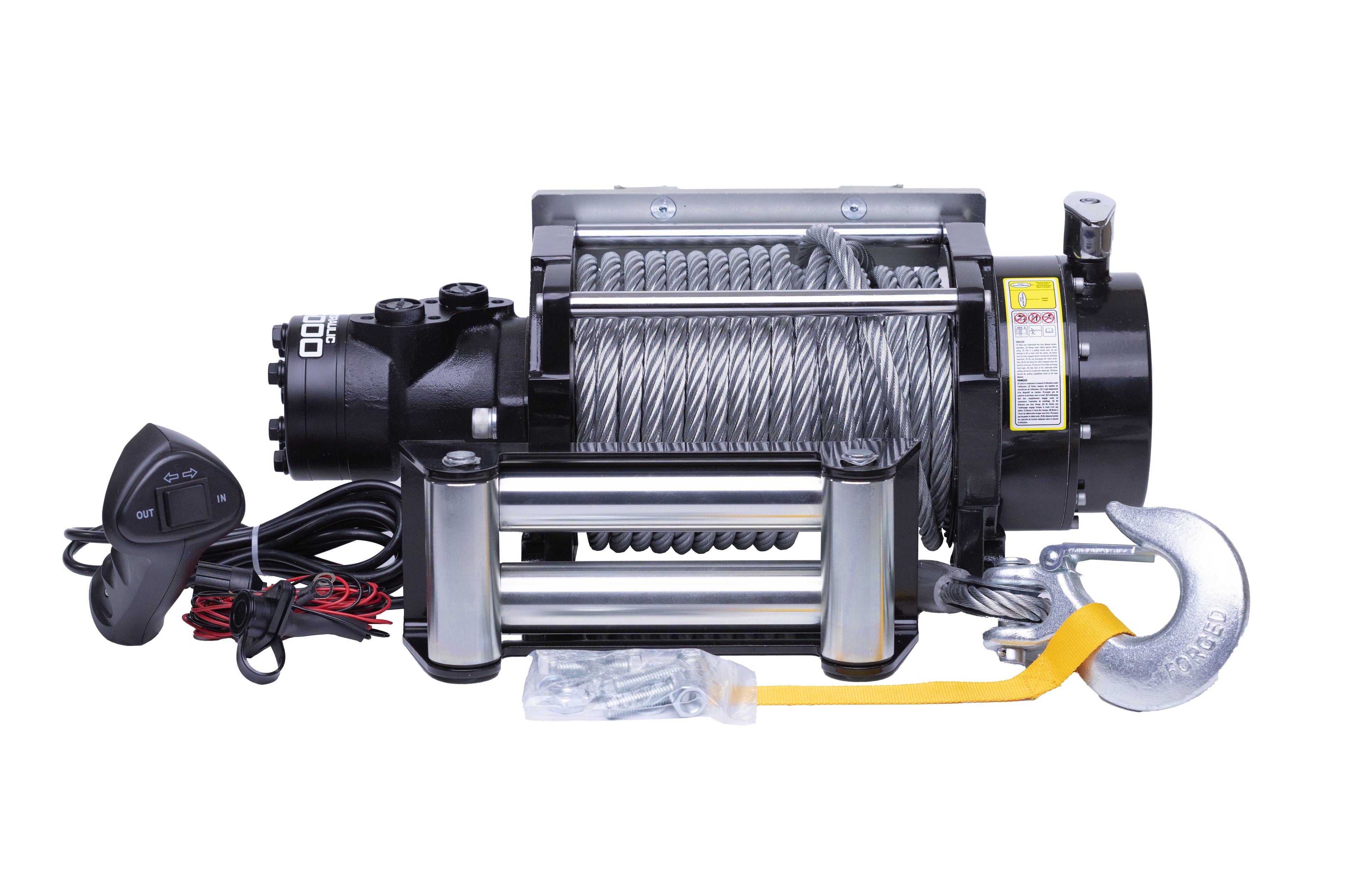 DK2 15000NH 15,000 lbs. Hydraulic Winch with Steel Cable New - 15000NH