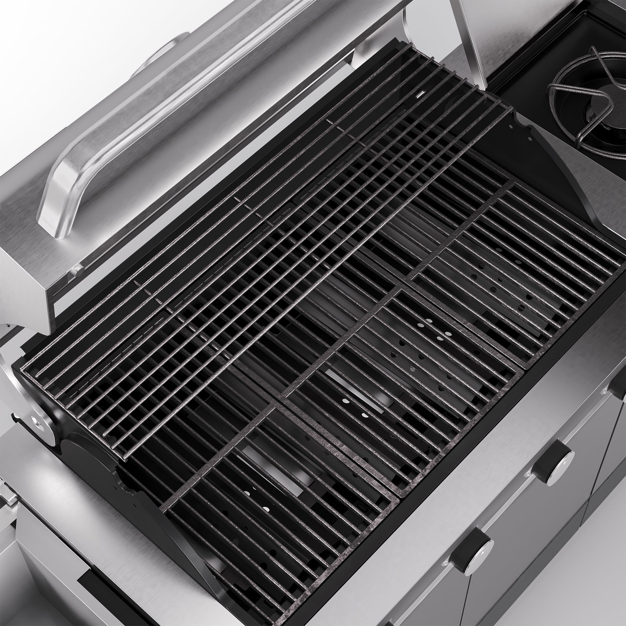 TYTUS Fresno 5-Burner LP/NG Convertible Grill in Stainless Steel + Shadow Stone - TDT-021-0702