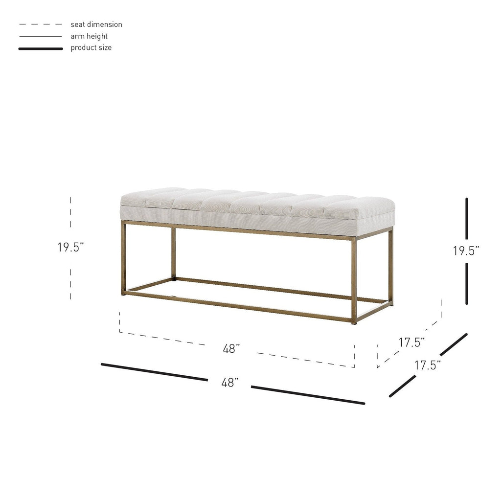 New Pacific Direct Darius KD Fabric Bench -  1600082-569