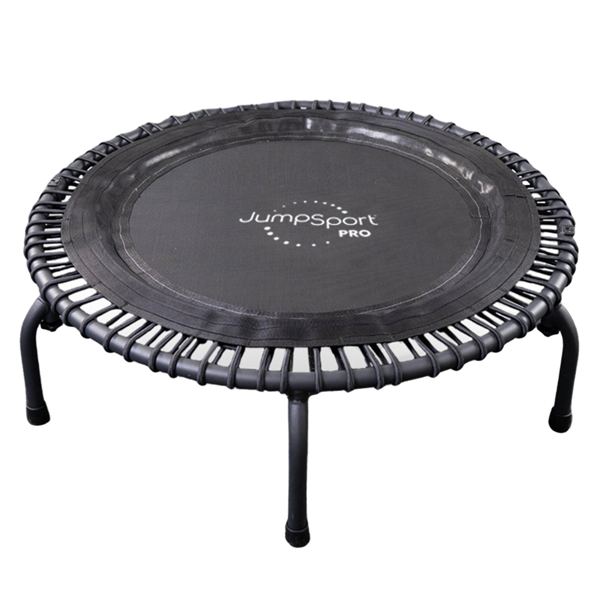 Disc-O-Bed JumpSport 550f PRO Indoor Lightweight 44 Inch Folding Fitness Trampoline, Black - 168419