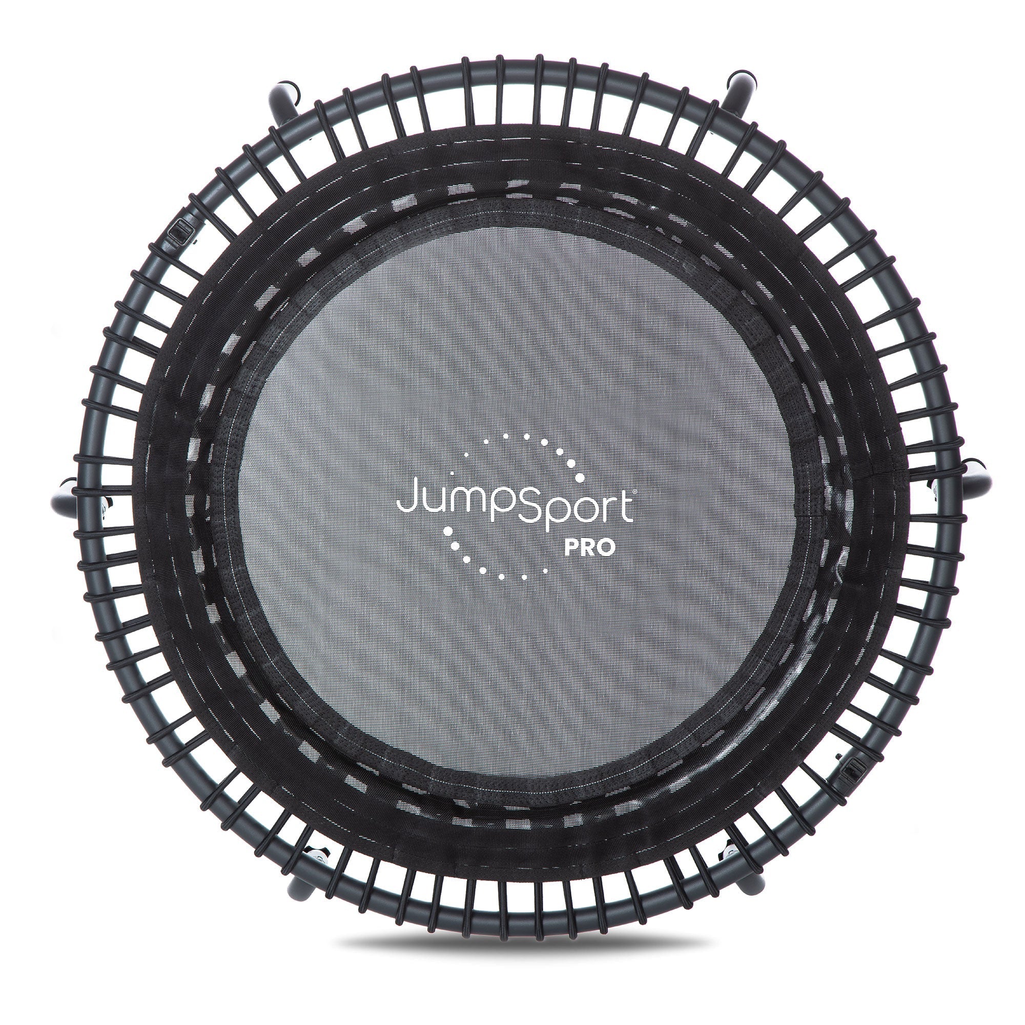 Disc-O-Bed JumpSport 550f PRO Indoor Lightweight 44 Inch Folding Fitness Trampoline, Black - 168419