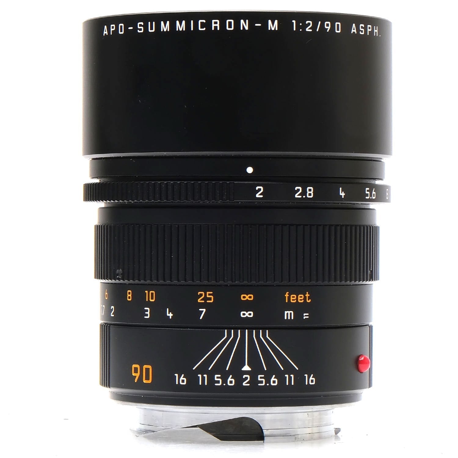 Leica 90mm f2 APO-Summicron-M Asph, Black, Boxed 4614027