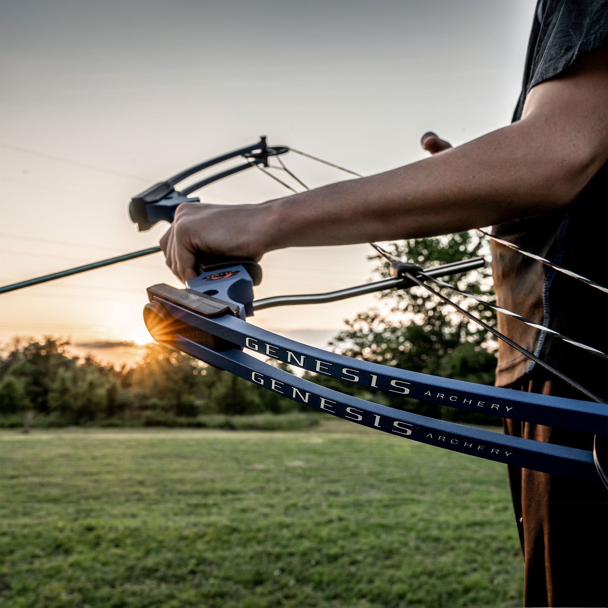 Genesis Archery Compound Bow Adjustable Sizing for Right Handed, Blue (3 Pack) - 323635