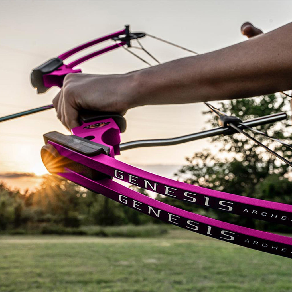 Genesis Archery Compound Bow Adjustable Sizing for Right Handed, Purple (4 Pack) - 323668