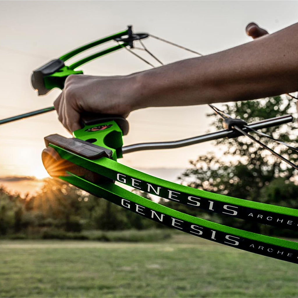 Genesis Archery Compound Bow Adjustable Sizing for Left Handed, Green (3 Pack) - 323631