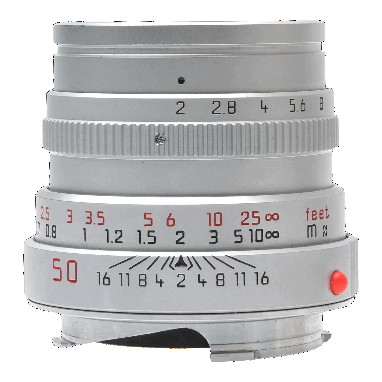 Leica 50mm f2 Summicon-M V4  Silver, Boxed  3630759