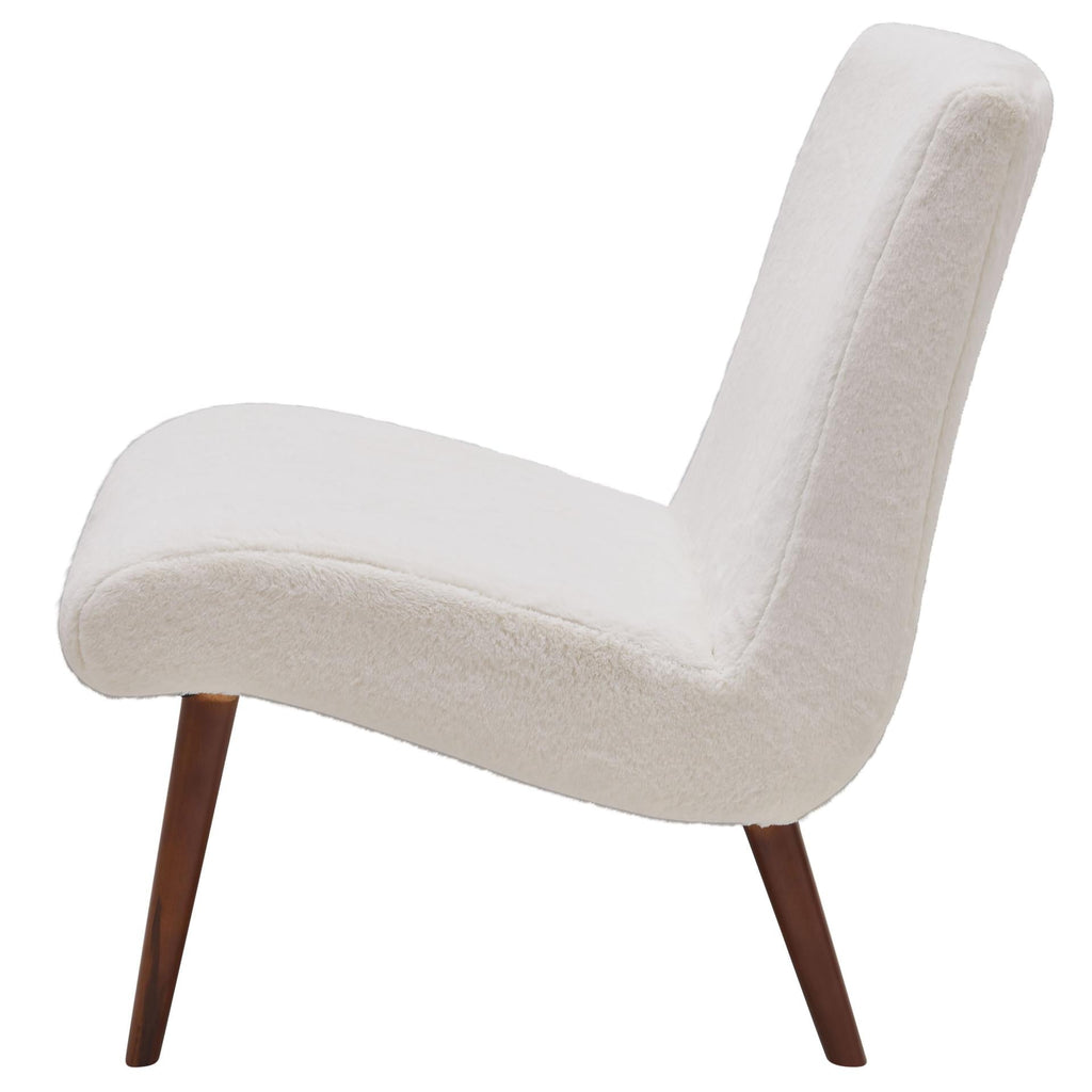 New Pacific Direct Alexis Faux Fur Fabric Chair  - 1900134-408