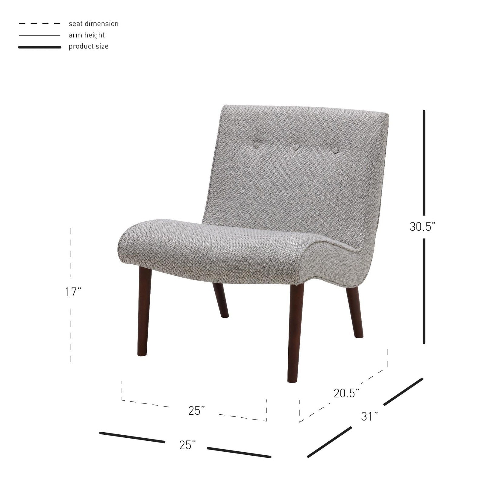 New Pacific Direct Alexis Fabric Chair -  1900135-410