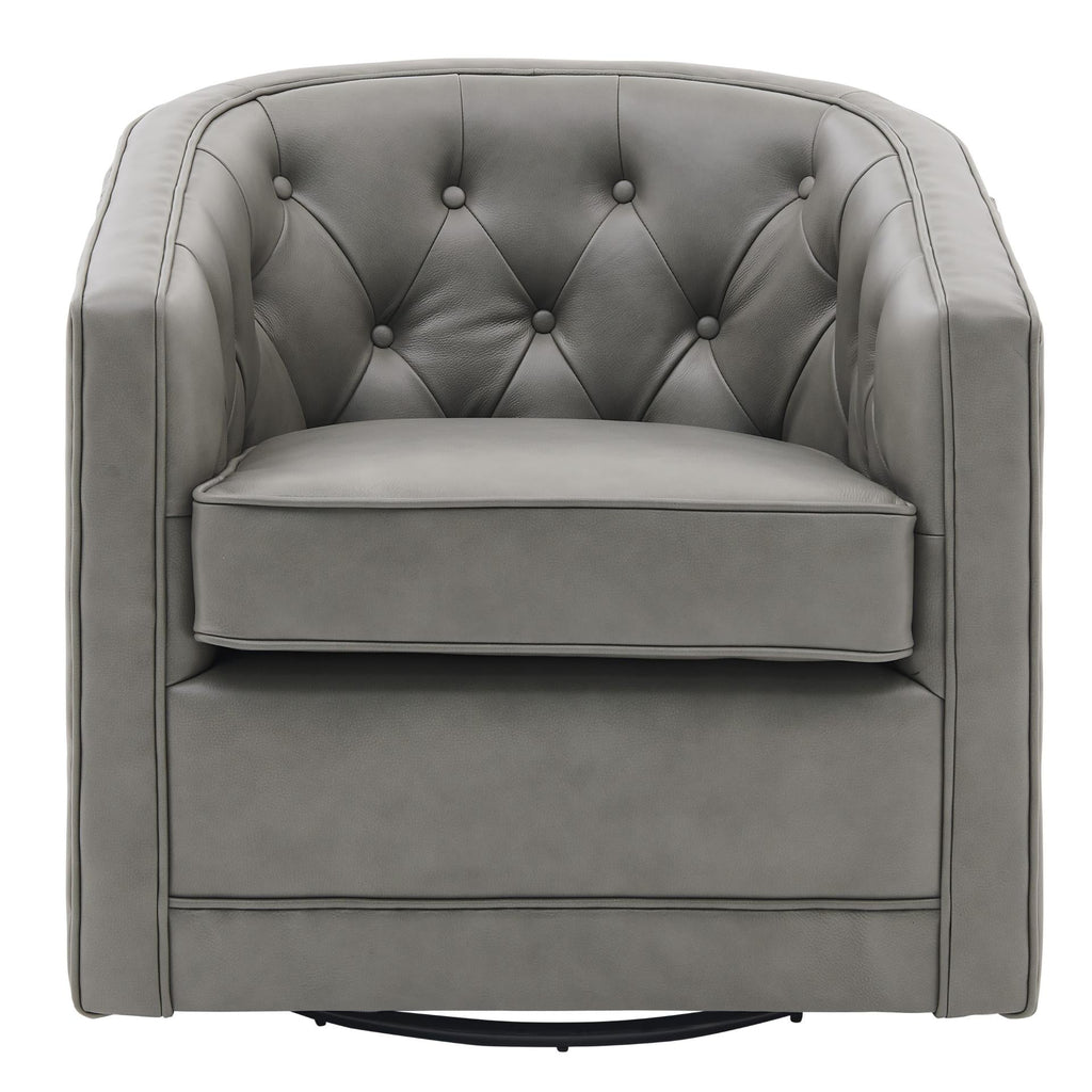 New Pacific Direct Walsh Top Grain Leather Swivel Chair  - 1900153-428