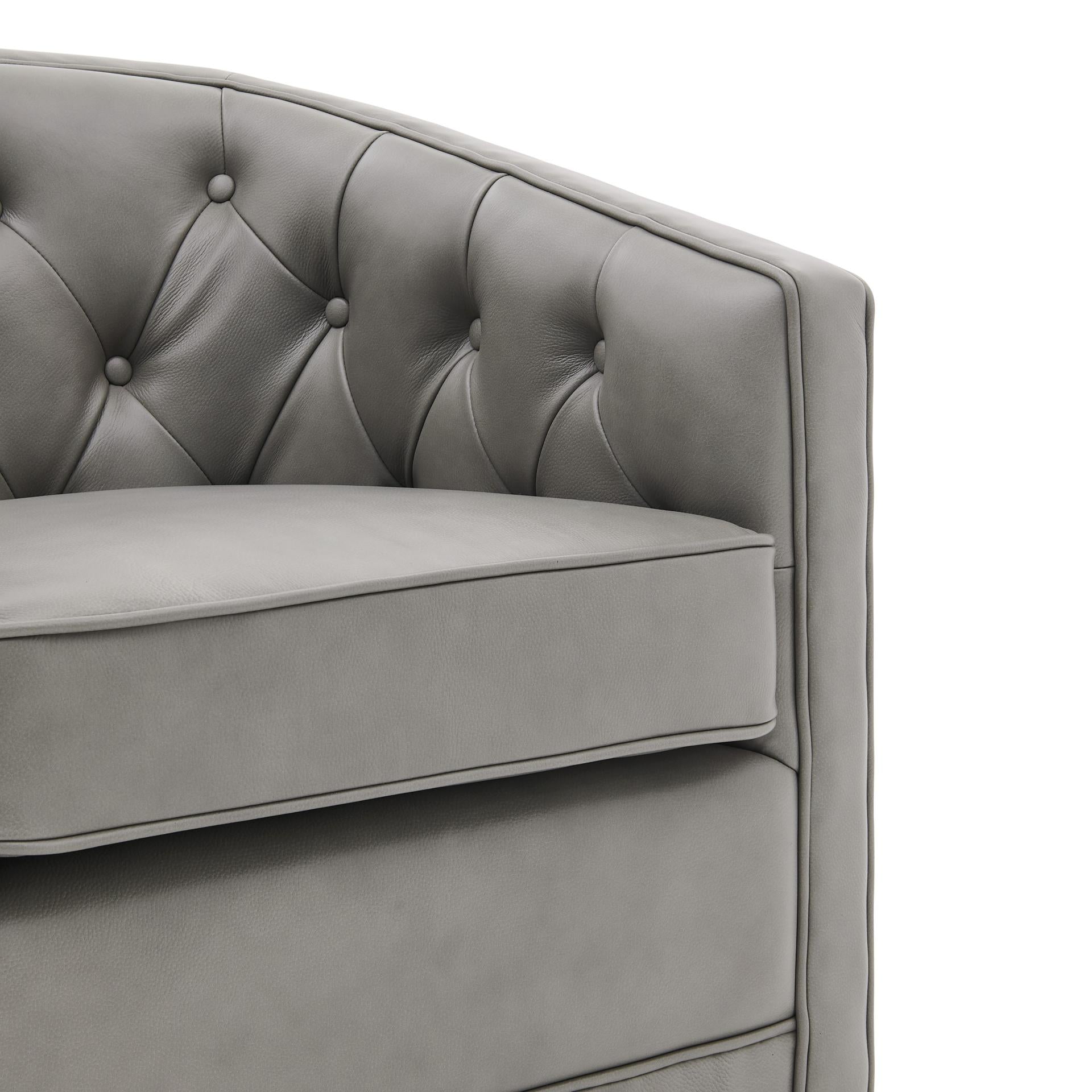 New Pacific Direct Walsh Top Grain Leather Swivel Chair  - 1900153-428
