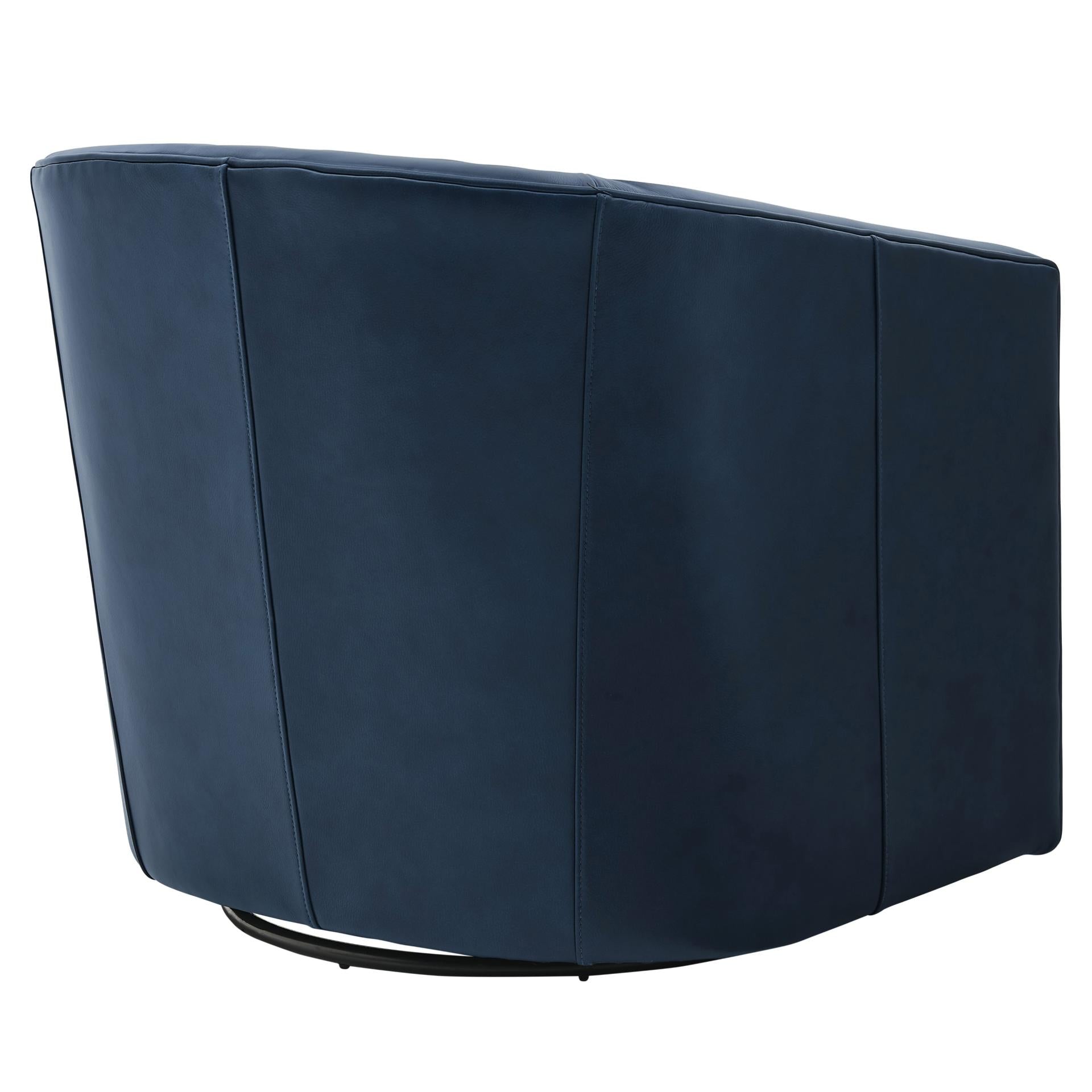 New Pacific Direct Walsh Top Grain Leather Swivel Chair  - 1900153-429
