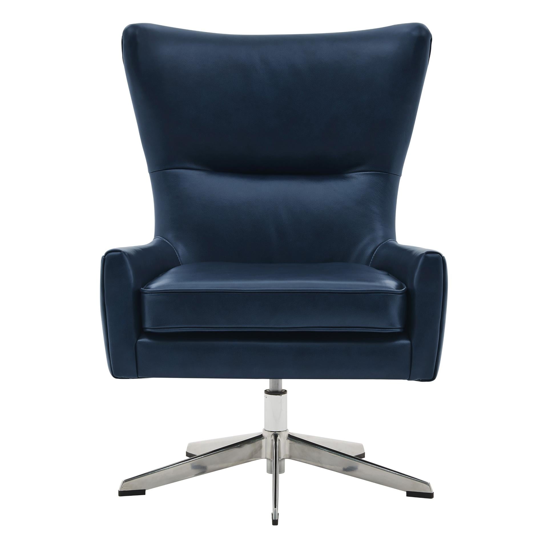 New Pacific Direct Arya Top Grain Leather Swivel Chair -  1900154-429