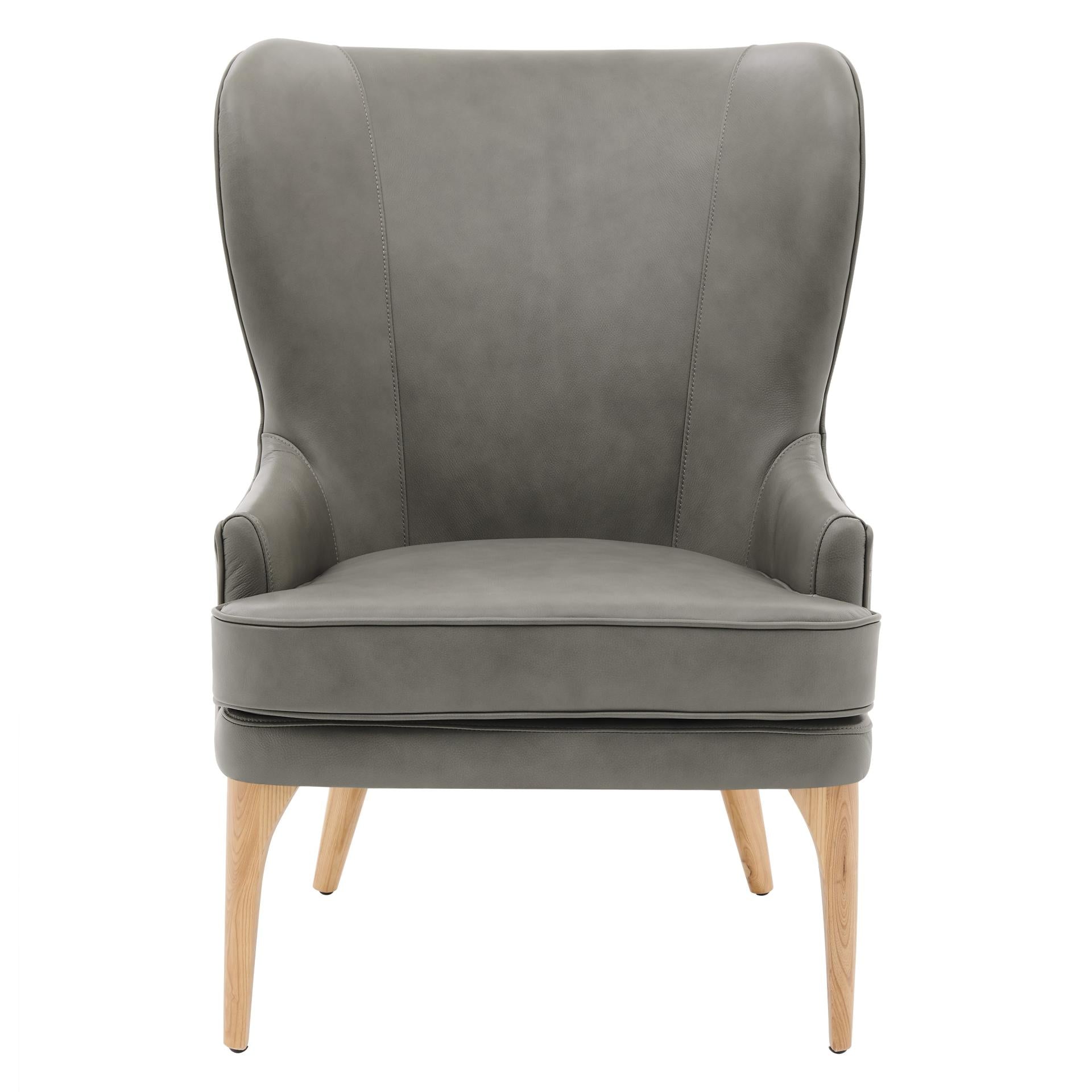 New Pacific Direct Bjorn Top Grain Leather Accent Chair -  1900155-428