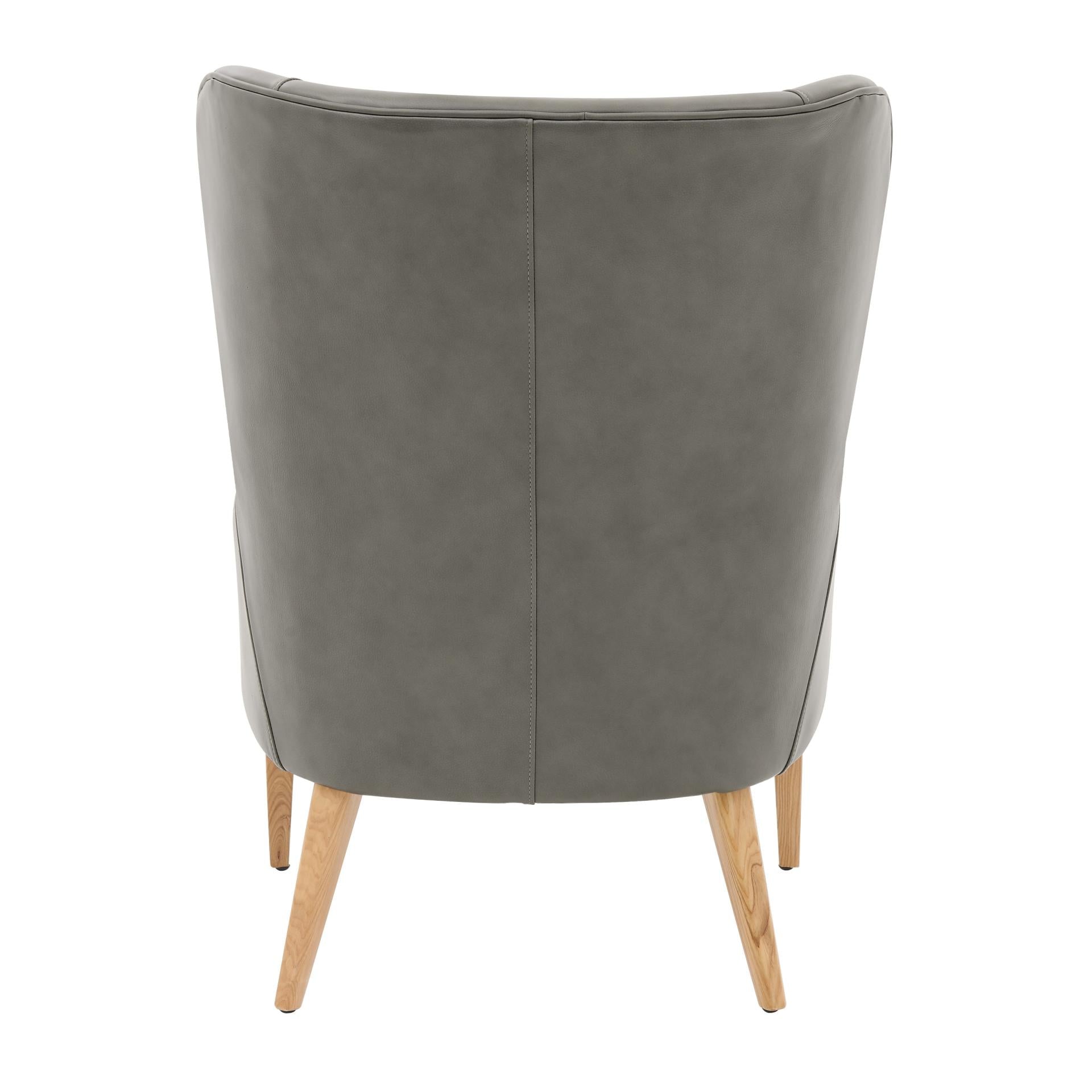 New Pacific Direct Bjorn Top Grain Leather Accent Chair -  1900155-428