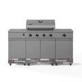 TYTUS Fresno 5-Burner LP/NG Convertible Grill in Gunmetal + Ash Stone - TDT-021-0104