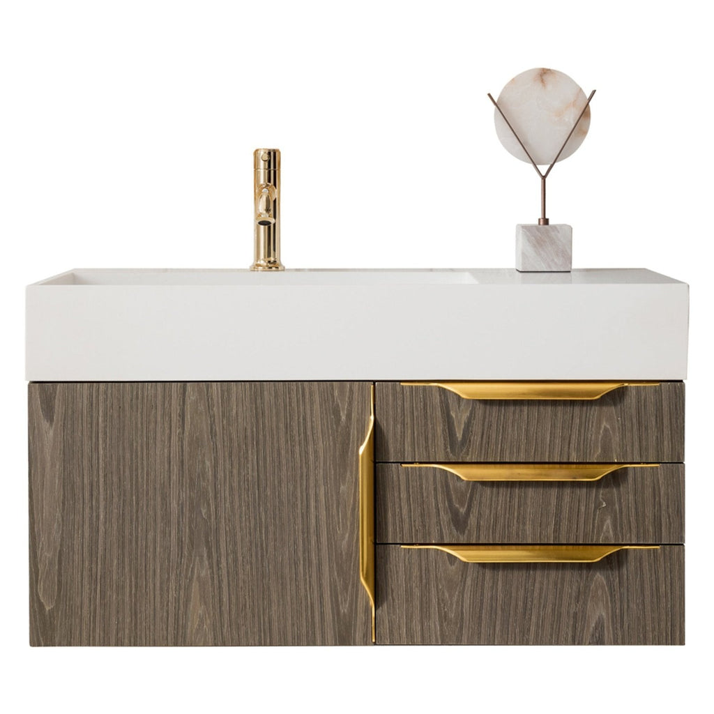 James Martin Vanities Mercer Island 36" Single Vanity - 389-V36-AGR-G-DGG