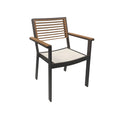 Higold York Square Dining Set with Side Chair - Latte - HGA-2017SQDX