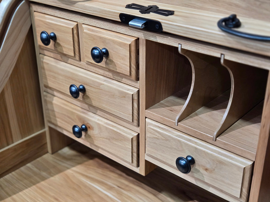 Clearance Traditional Secretary Roll-Top Desk - 2636MSECRT-DOT