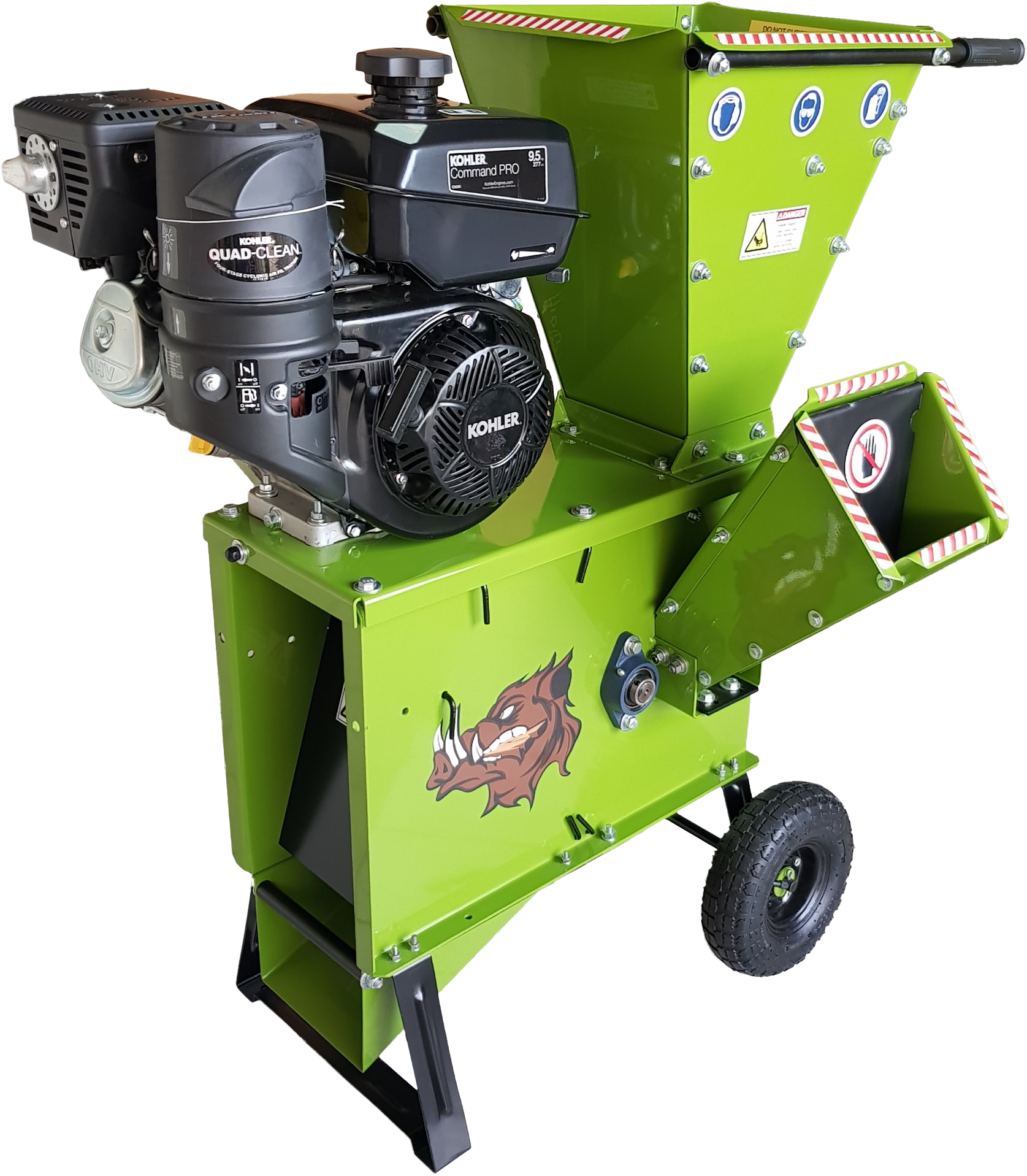 YARDBEAST 277cc 9.5HP Kohler CH395 engine 3" Wood Chipper Shredder New - 2050