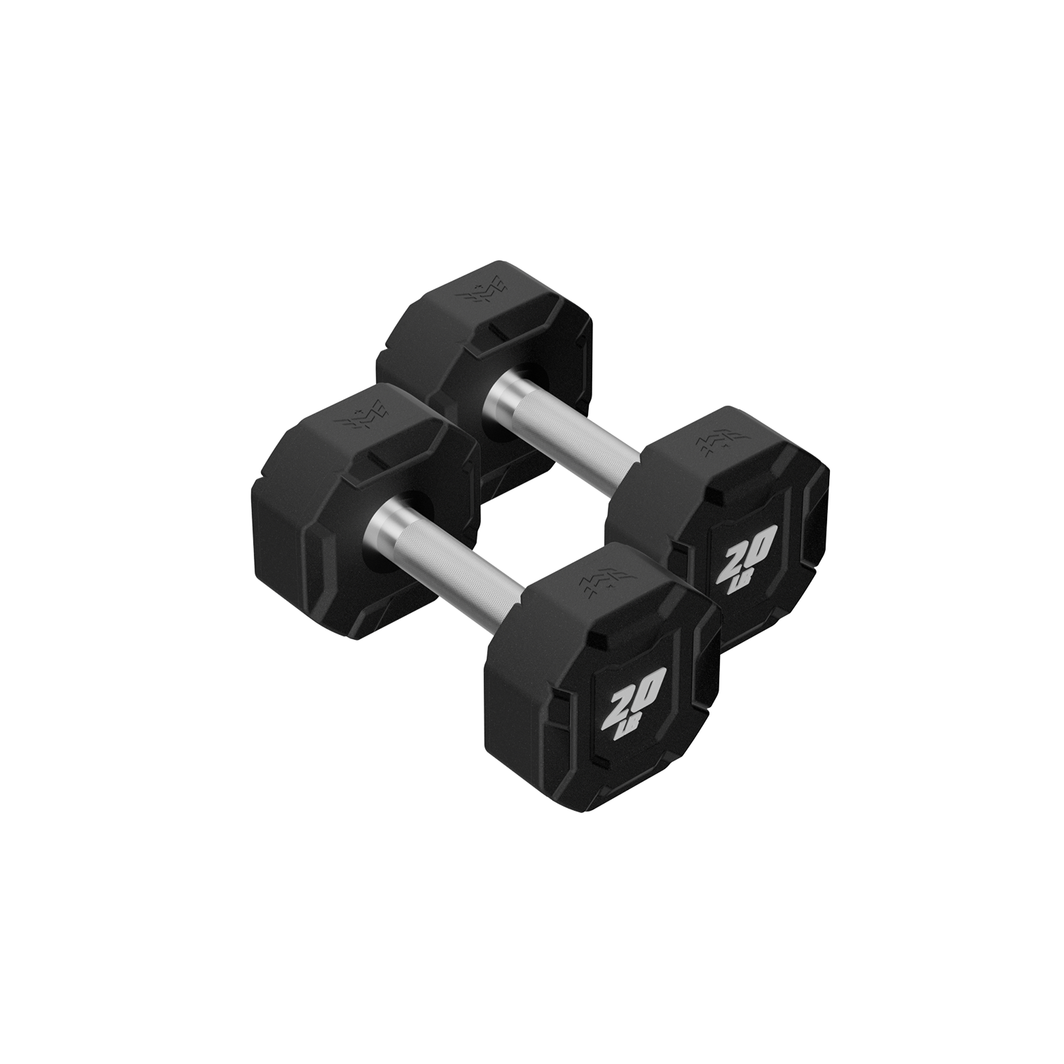 Major Fitness Urethane Octagonal-Shield Dumbbells - DBSET5-55