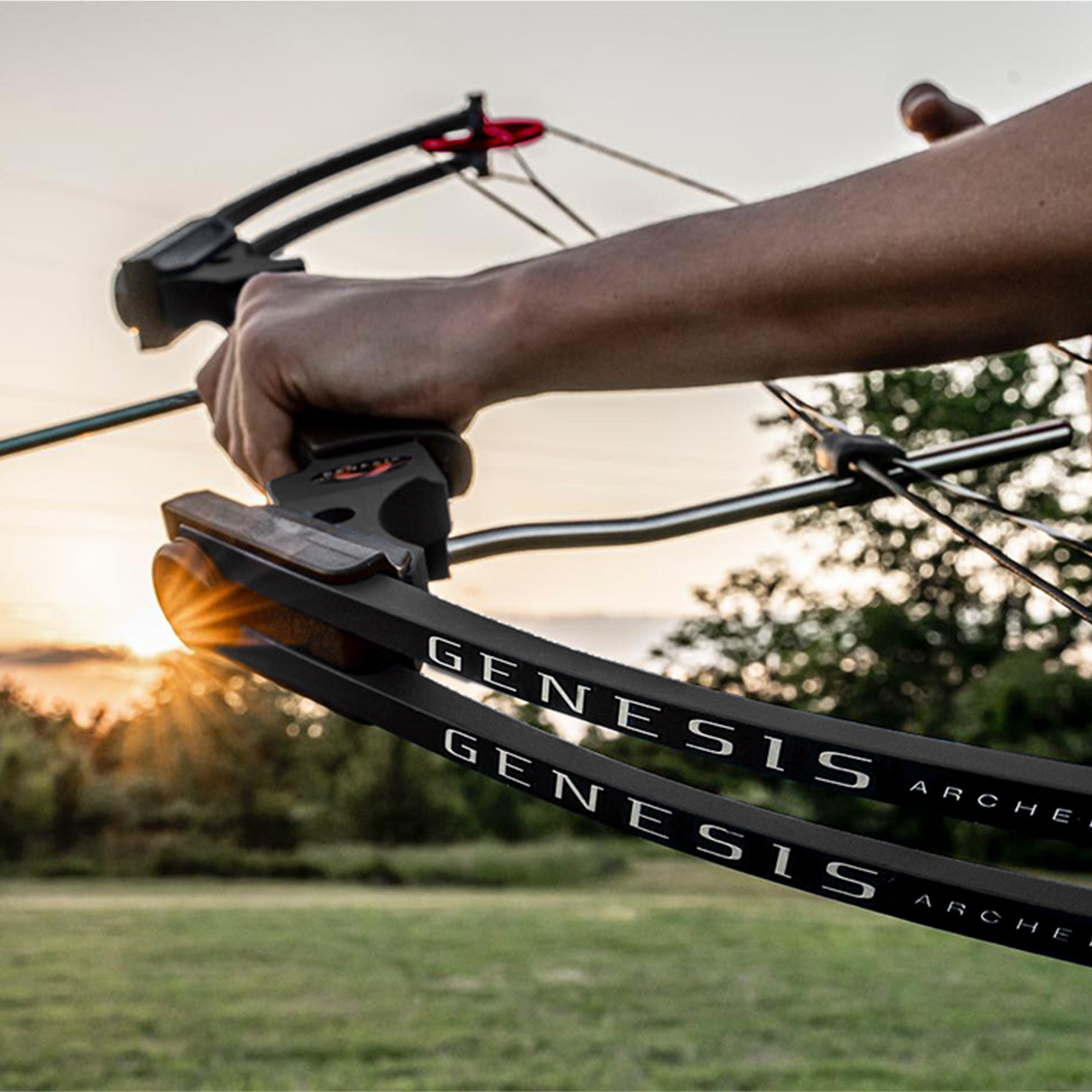 Genesis Archery Original Adjustable Right Handed Compound Bow, Black (2 Pack) - 323576