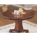 Sunset Trading Bellagio 48" Round Dining and Poker Table | Reversible Game Top | Brown Cherry Wood | Seats 6 -  CR-87148-63-TB