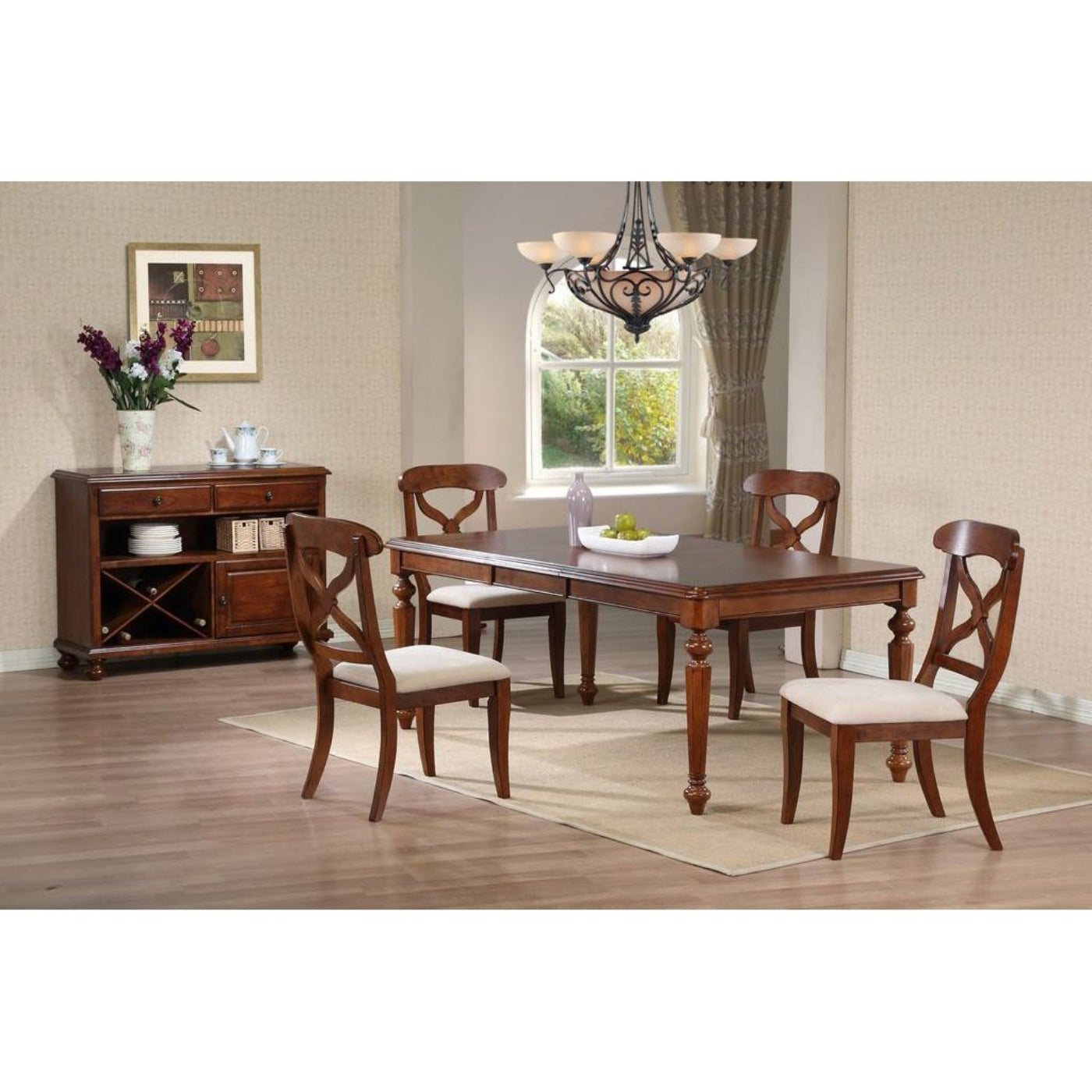 Sunset Trading Andrews Server | Chestnut Brown DLU-ADW-SER-CT - DLU-ADW-SER-CT