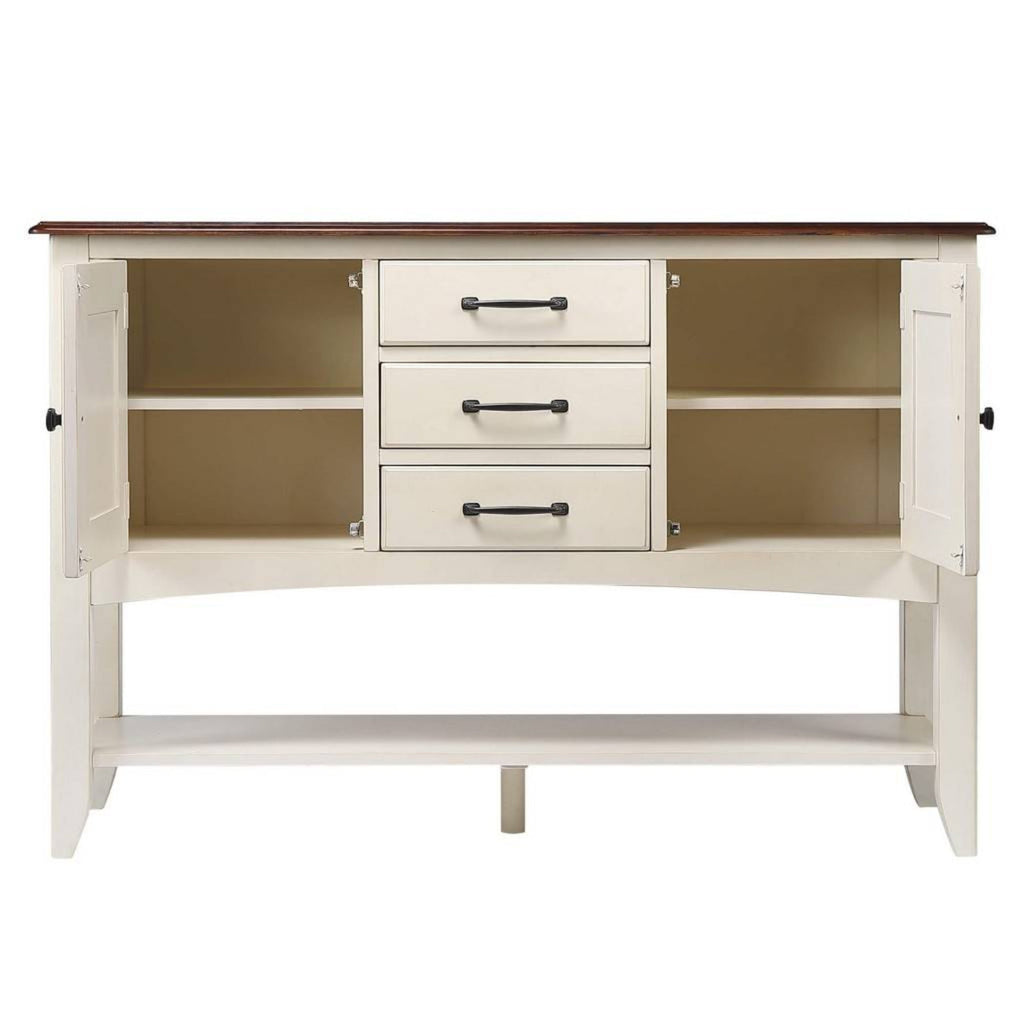 Sunset Trading Andrews Sideboard with Large Display Shelf - DLU-ADW1122-SB-AW