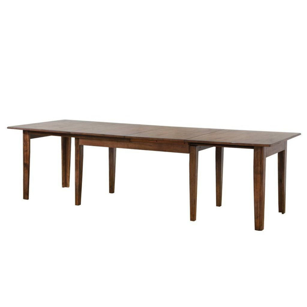 Sunset Trading Simply Brook 12 Piece 134" Rectangular Extendable Table Dining Set | Sideboard| Amish Brown | Seats 12  -  DLU-BR134-AMSB12PC