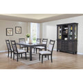Sunset Trading Shades of Gray 9 Piece 82" Rectangular Extendable Dining Set - DLU-EL9282-C90-BH9PC